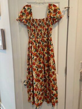 Current HVN 100% Cotton Pasta Pompodoro Bree Dress size 4